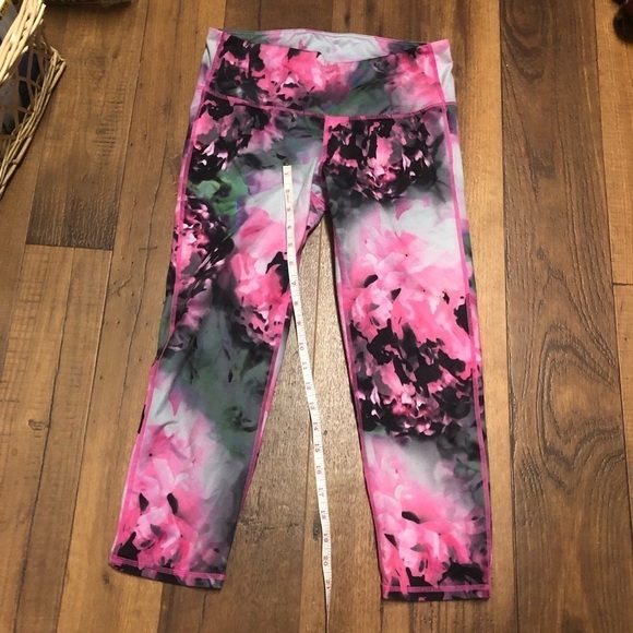 Athleta Leggings Chaturanga Print Pink Small B - Picture 2 of 6